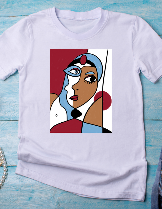 Ethereal Cubist Muse Tee